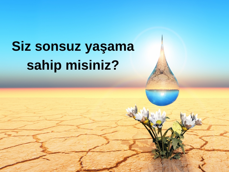 SİZ SONSUZ YAŞAMA SAHİP MİSİNİZ?