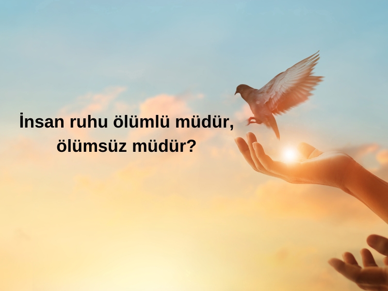 İNSAN RUHU ÖLÜMLÜ MÜDÜR, ÖLÜMSÜZ MÜDÜR?